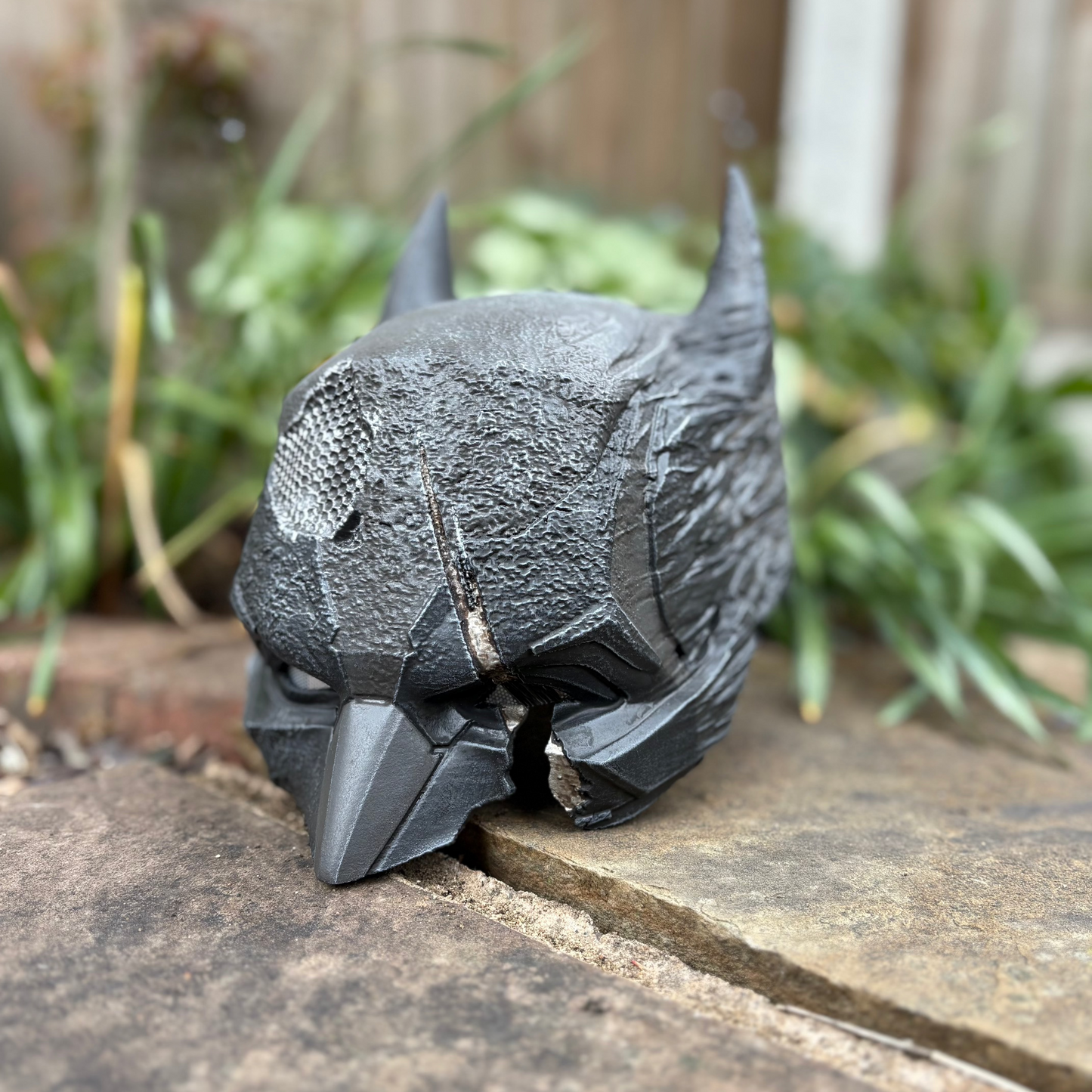 Batman Gotham Knights Damaged Cowl
